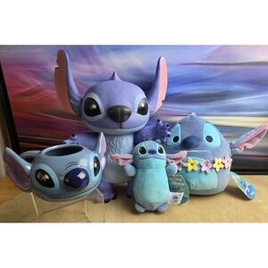 DISNEY Stitch Lovers!! Lot of Stitch items, Posable, Plush, Mug, etc. - Adorable